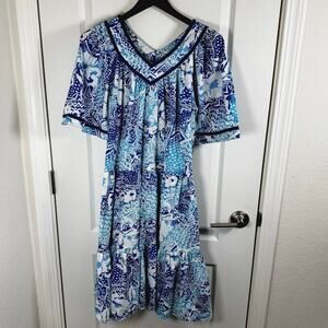 VTG Two Potato Laguna Beach Tiered Dress 70’s 80’s Beach Made USA Women’s Med